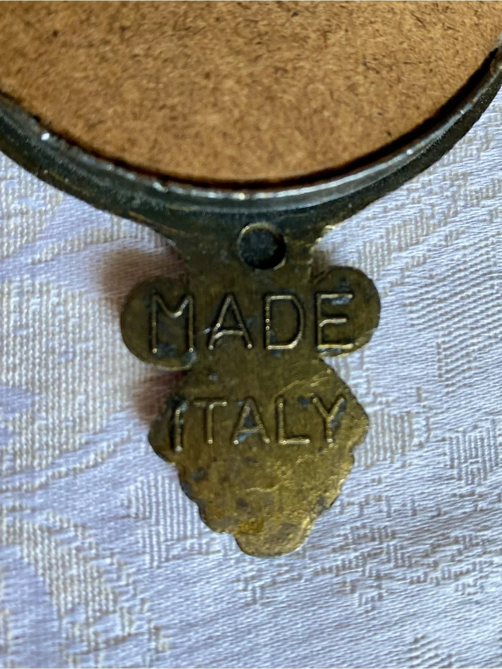 Vintage Small Metal Frame with Girl Print